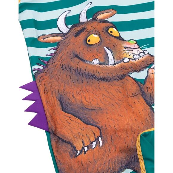 The Gruffalo Childrens/Kids One Piece Bathing Suit / Green/White/Yellow - Picture 3 of 3
